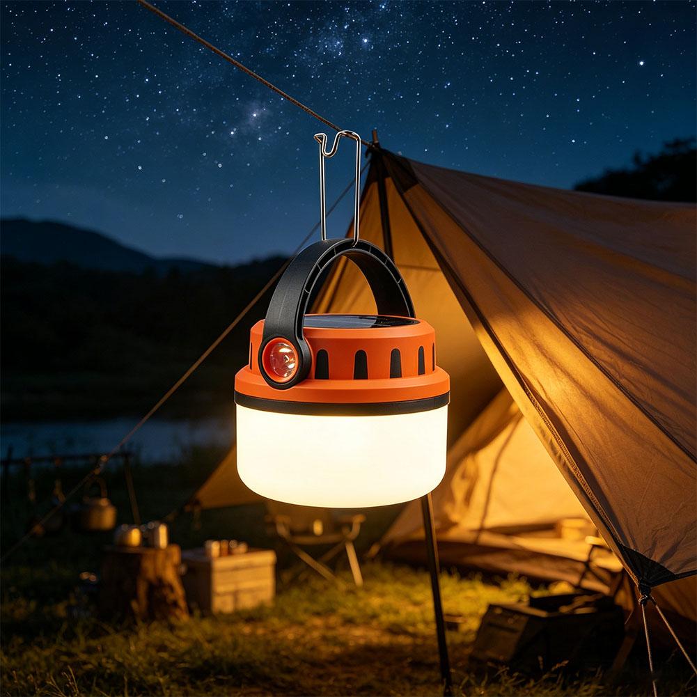 Outdoor Lighting Transformer - 新しいソーラー充電式キャンプライト、充電式バッテリーテントライト、多機能ハンドヘルド屋外レトロキャンプライト、雰囲気照明