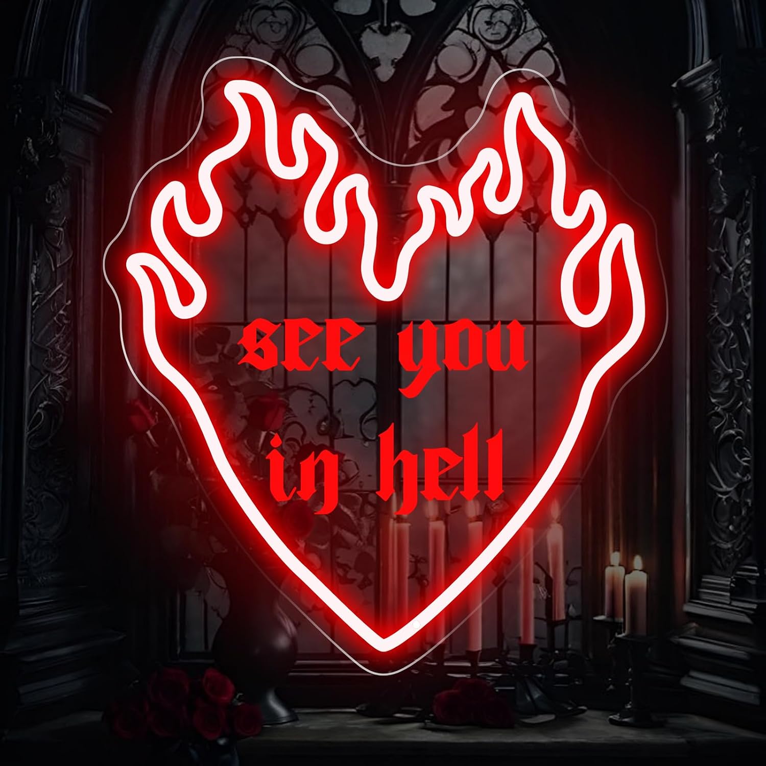 Outdoor Lighting Quotes - See You In Hell Quote LEDネオンサイン