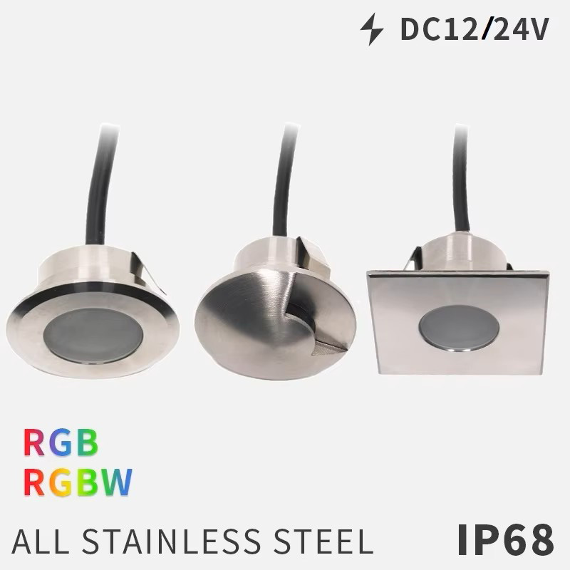 Ground Light Recessed - QITU LED 屋外ガーデンライト防水グラウンドスポット 12V 24V RGB