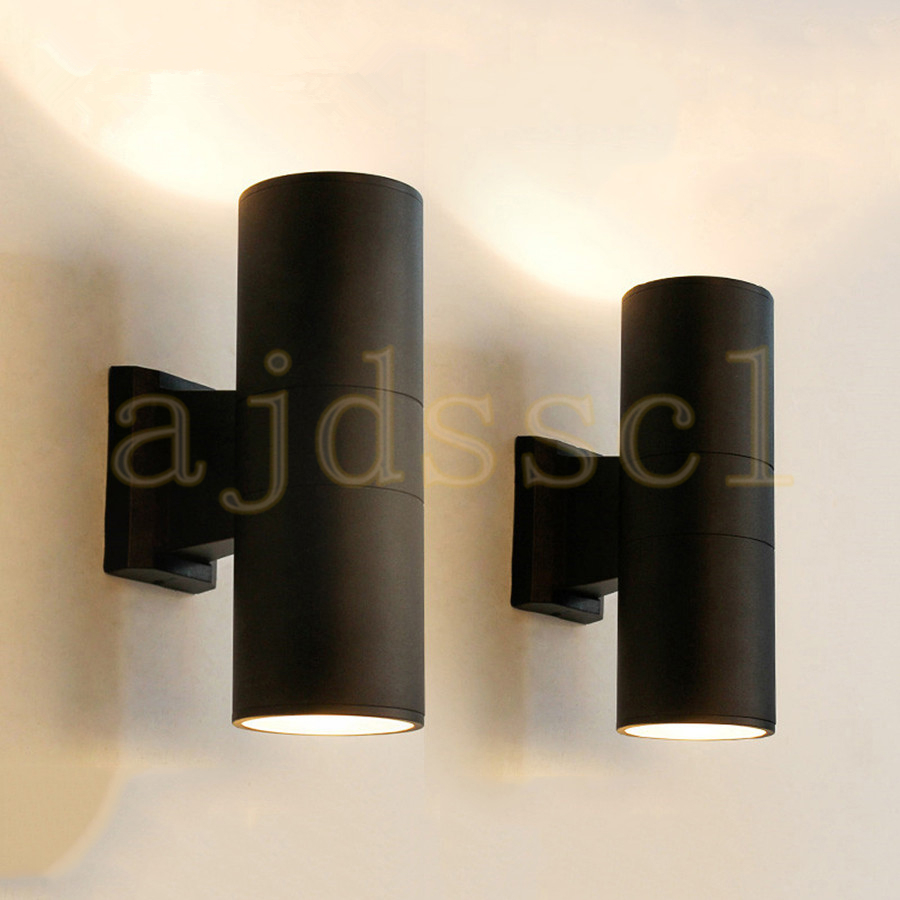 Outdoor Lighting Lux - LEDポーチウォールライト上下防水18W 24Wシリンダー型屋外LEDウォールランプホテルヴィラバルコニー外壁ライト