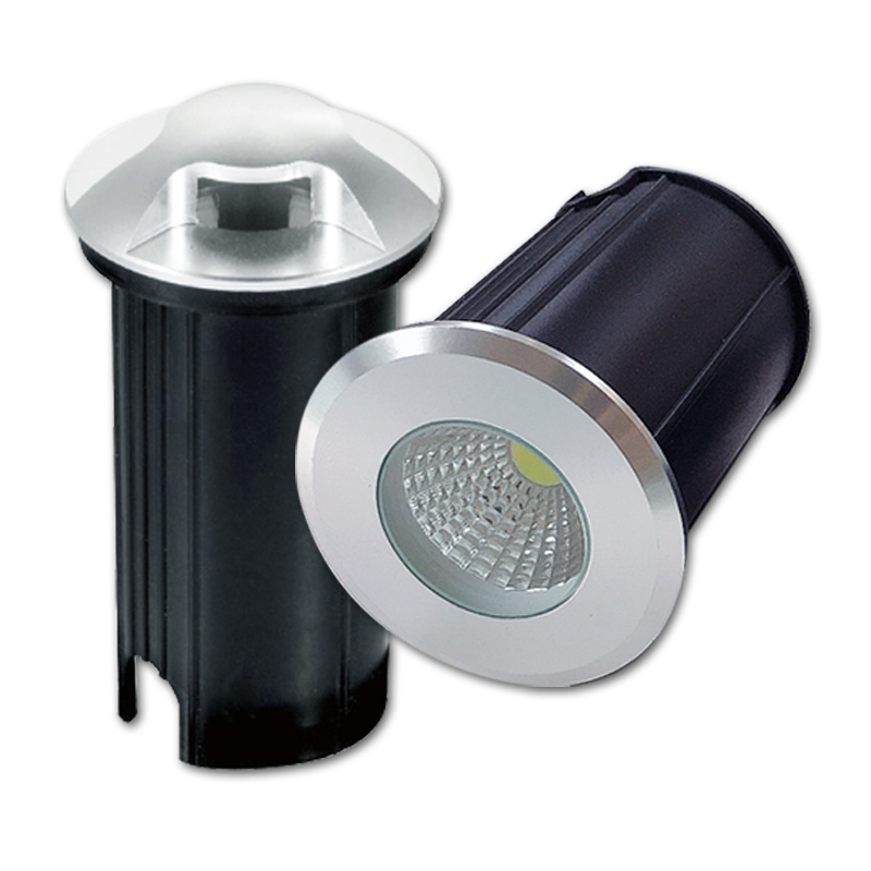 Ground Light Recessed - 地面に埋め込まれたledライト,ip67に防水,屋外照明,庭,階段,床または庭に最適,1/3/5w,dc 12v,220v。