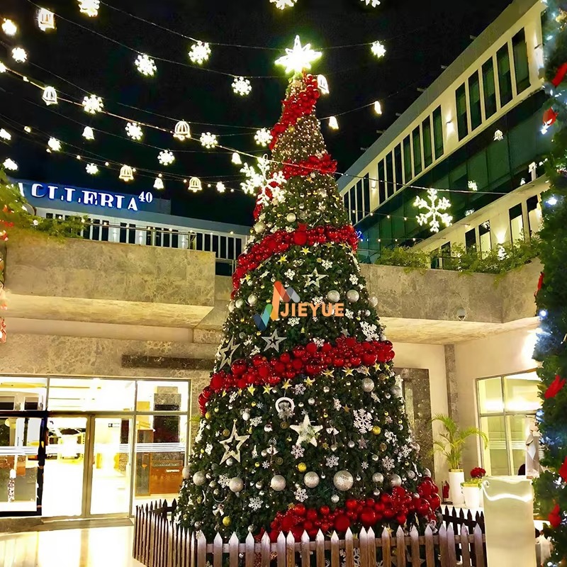 Outdoor Lighting Art - 高品質巨大装飾屋外人工クリスマスツリー 5M 50M 商業用アートクリスマスライト 屋外使用に人気