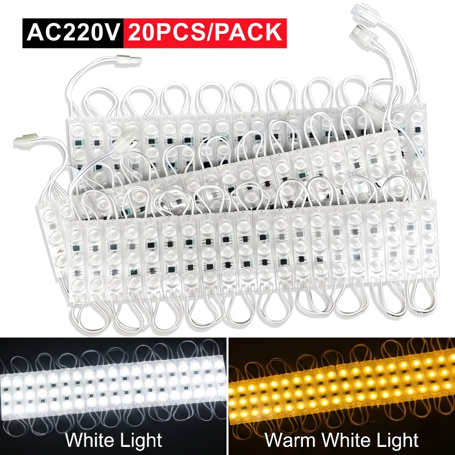 Outdoor Lighting Led Strip - 220V ハイライト LED モジュール 20 個防水折りたたみ式