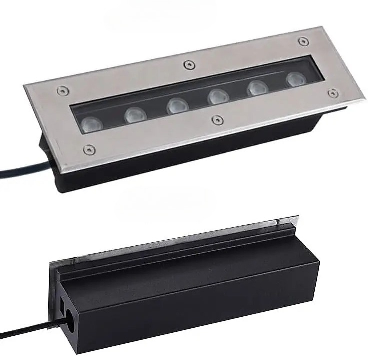 Ground Light Recessed - IP67防水 長方形埋め込み式LEDライト 屋外庭園通路景観スポットライト