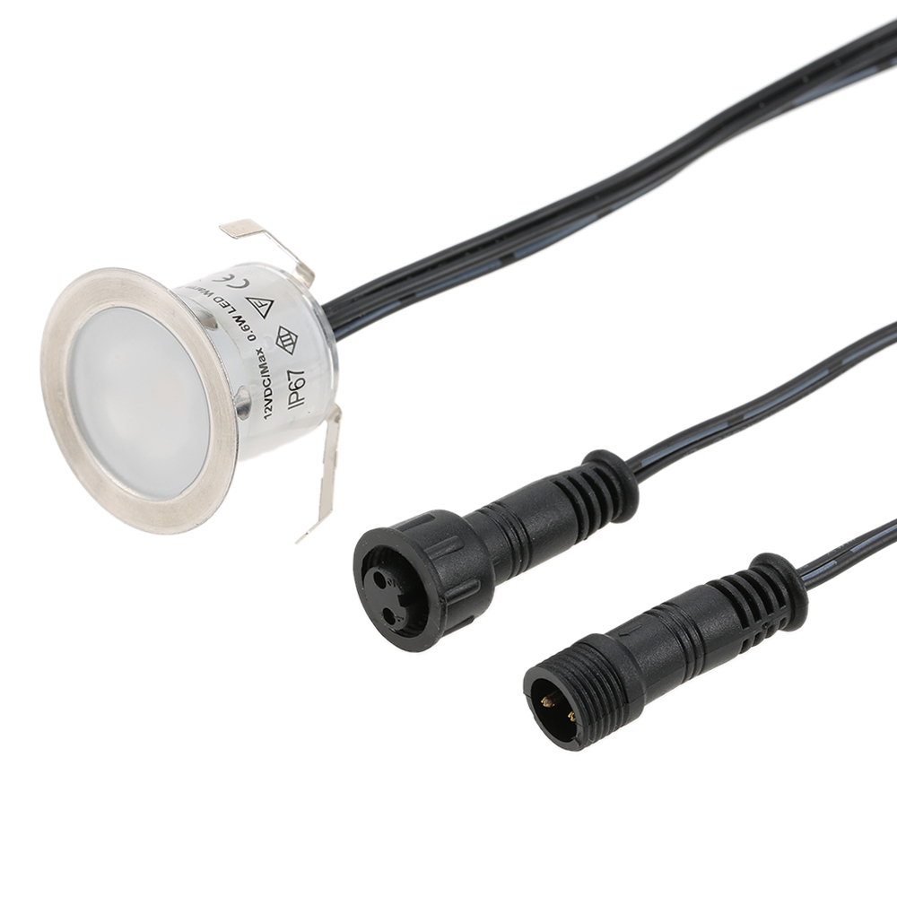 16個入り 0.6W高輝度埋め込み式LEDデッキライト 防水 - Ground Light Recessed のレビューと価格