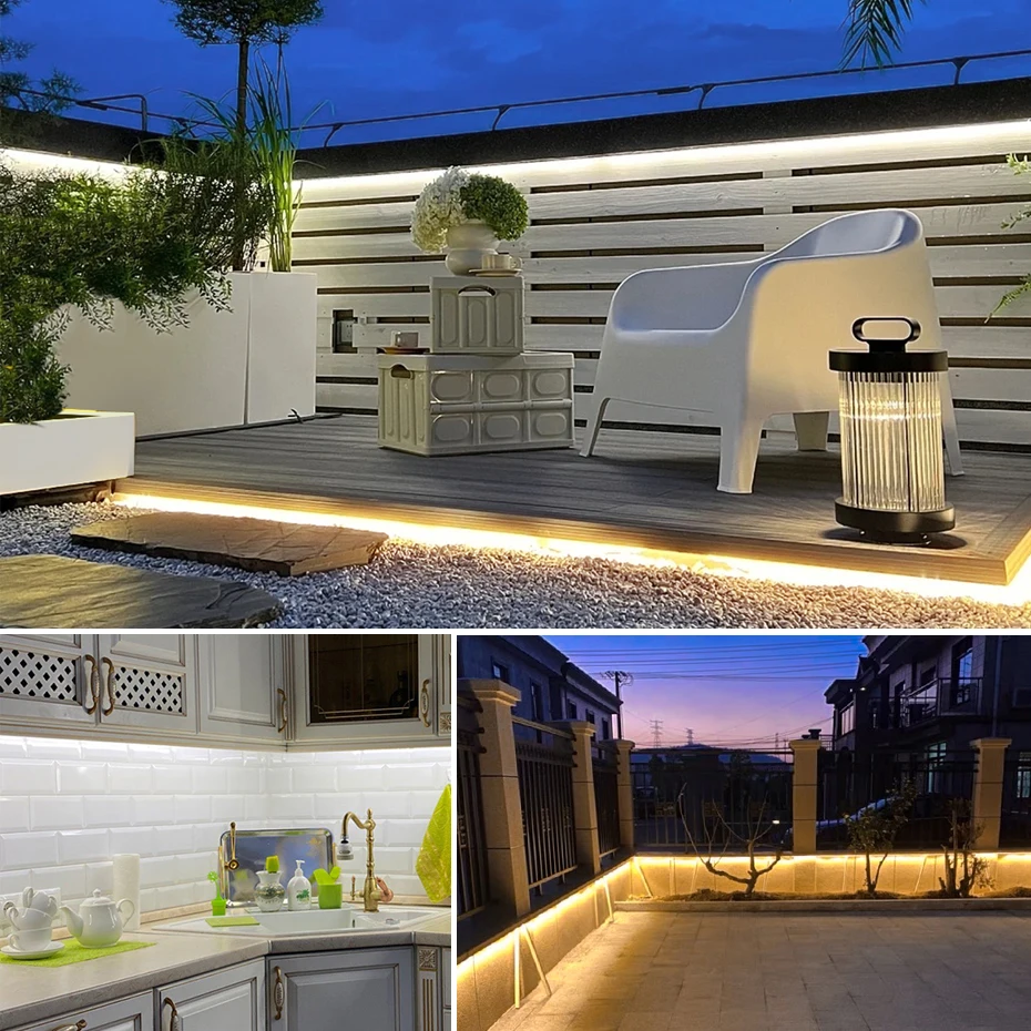 220V 110V 純シリコンゲルCOB LEDストリップラ - Outdoor Lighting Led Strip のレビューと価格