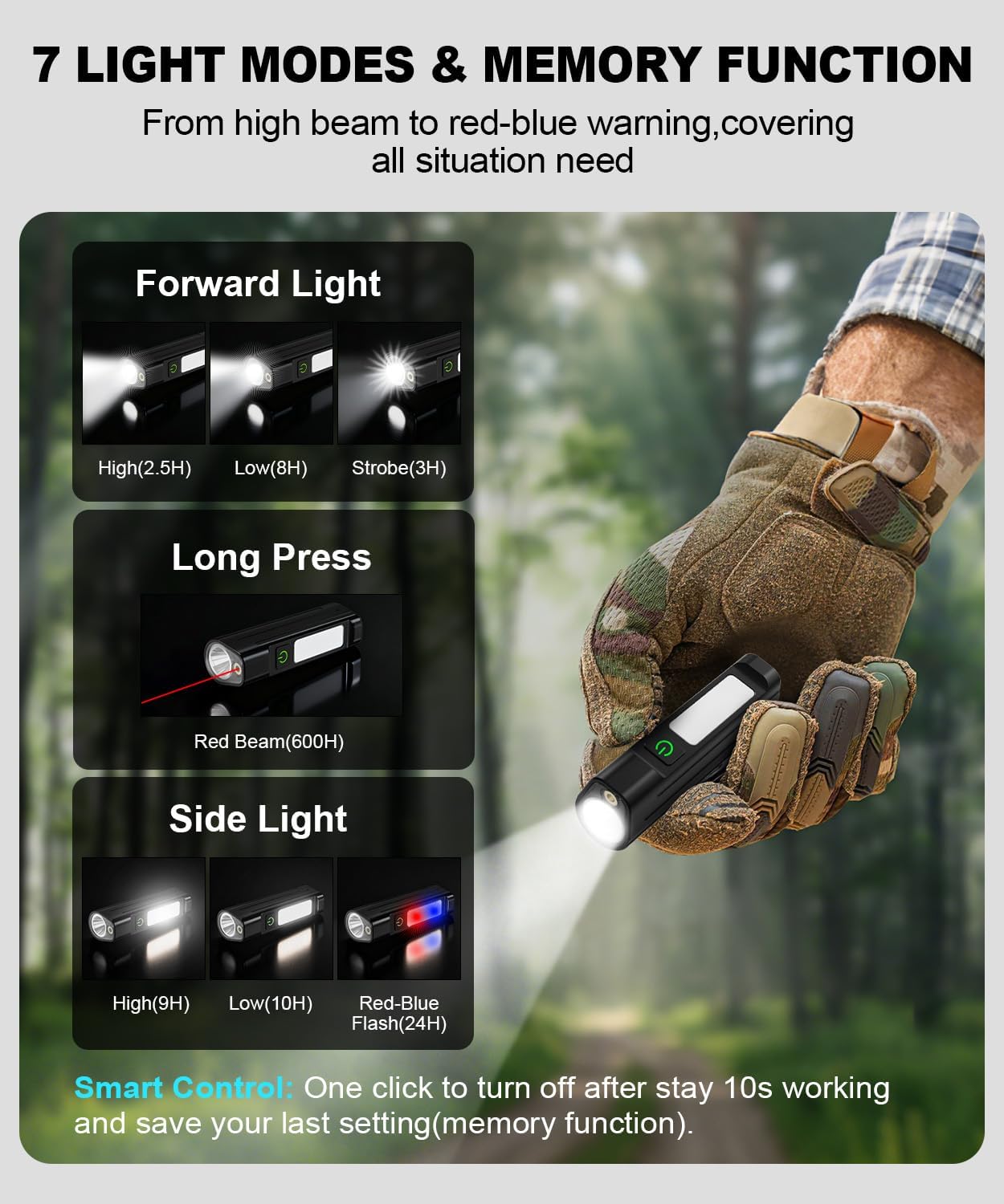 ポータブル LED 懐中電灯防水フロント警告作業灯タイプ C - Outdoor Lighting Bollards のレビューと価格