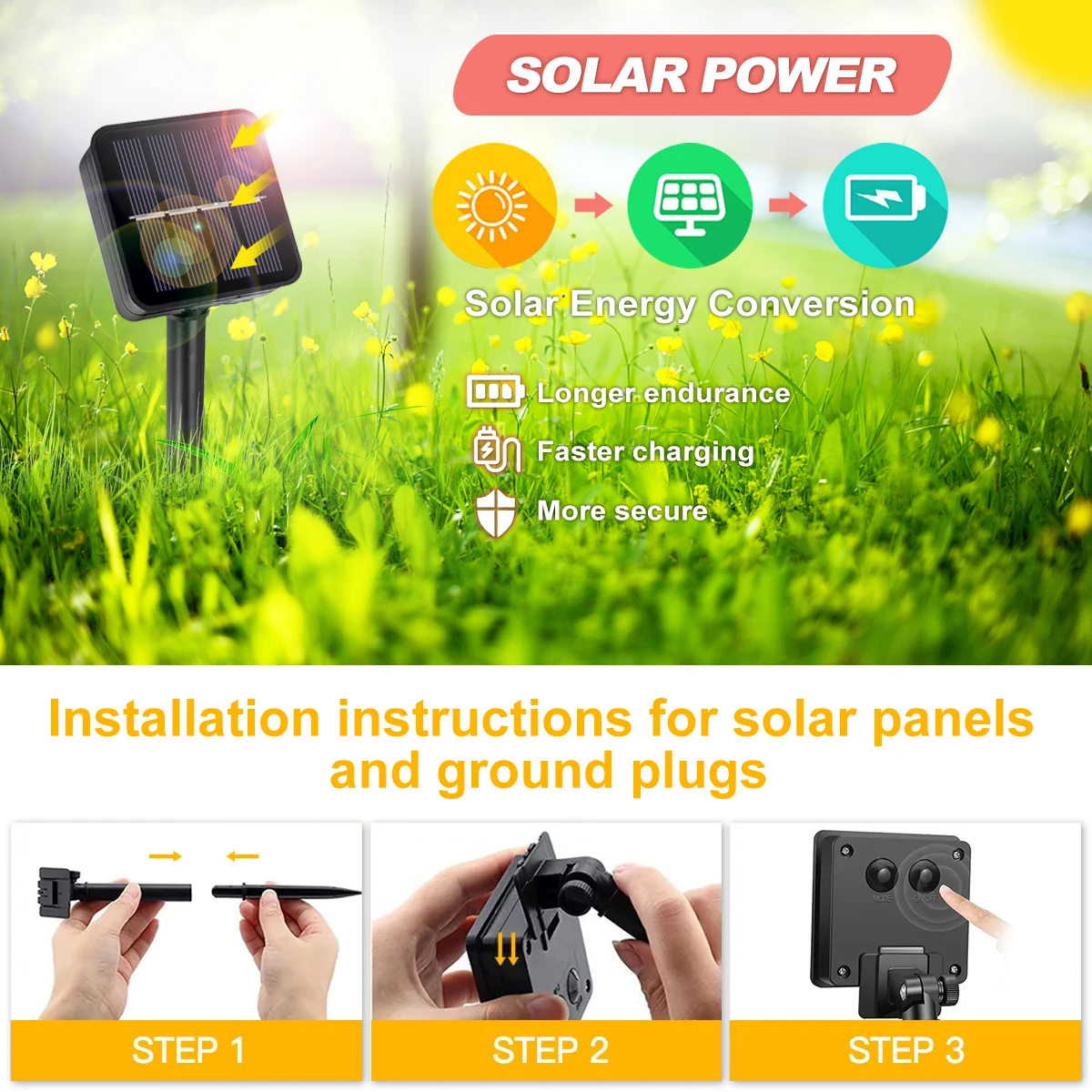 30 LED ソーラーバブルボール芝生ライト防水ソーラーパス - Solar Path Light のレビューと価格