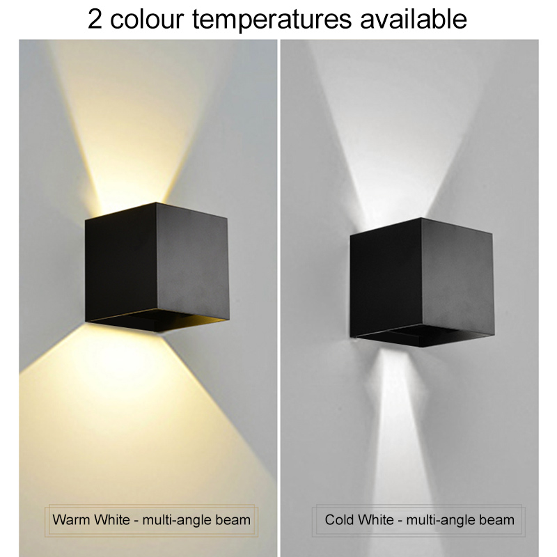 LEDウォールランプ 7W 電球色/昼白色 防水 屋内外兼用 - Outdoor Lighting Lux のレビューと価格
