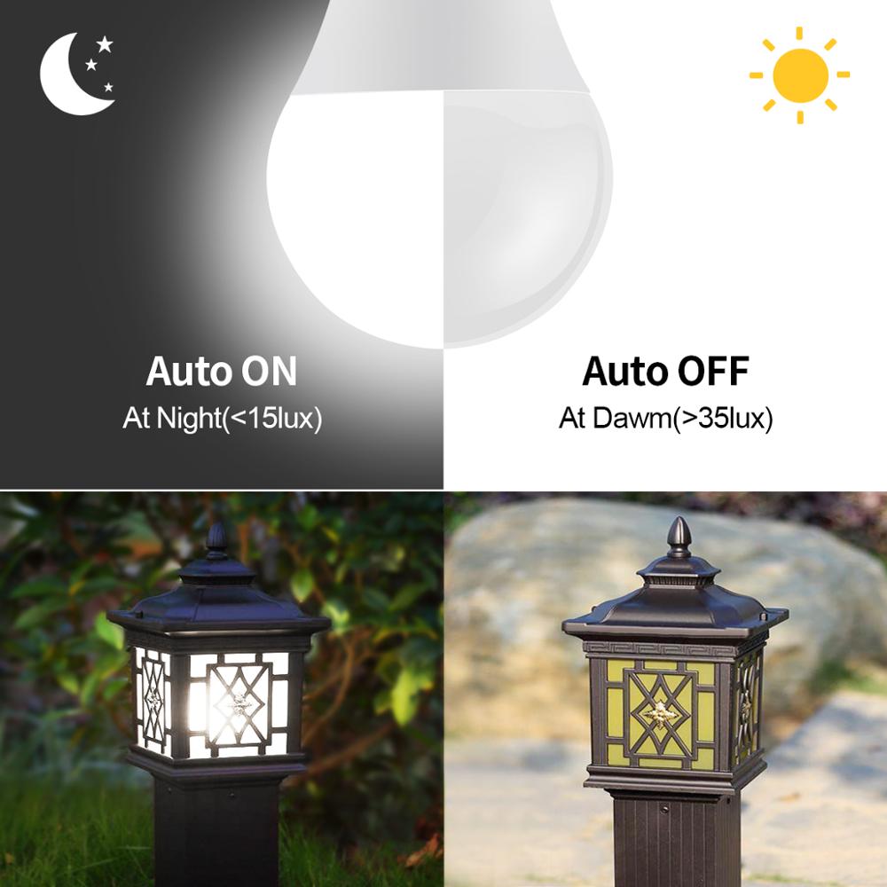 15 ワット E27 LED 夕暮れから夜明けまでナイトライ - Dusk To Dawn Bulb のレビューと価格