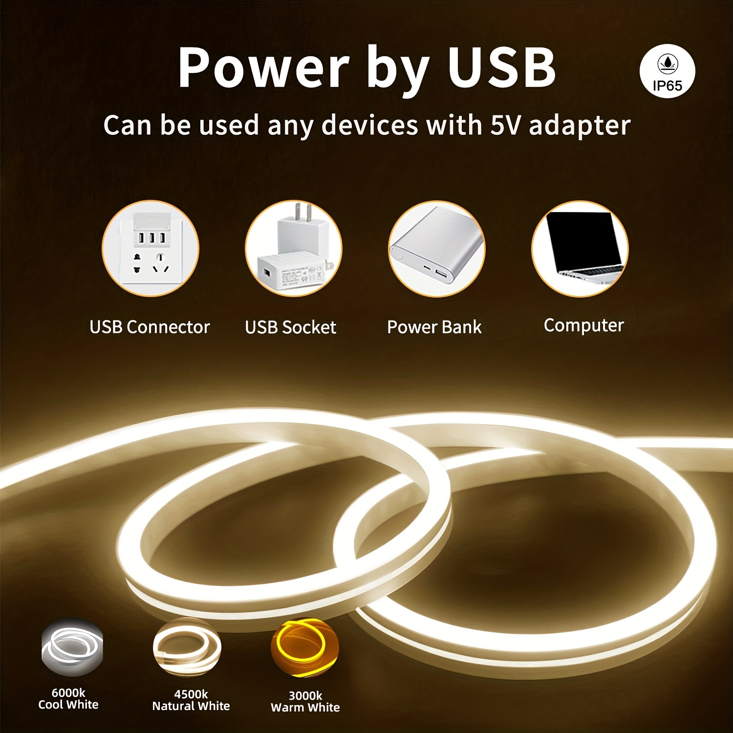 ネオンLEDライトストリップ 5V USBモーションセンサー - Outdoor Lighting Led Strip のレビューと価格
