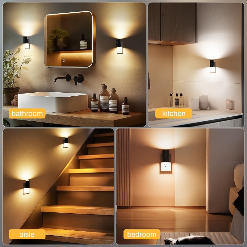 LEDナイトライト、モダンなナイトライト、コンセント式、薄暮 - Dusk To Dawn Bulb のレビューと価格