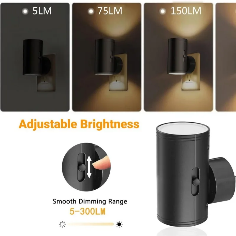 LEDナイトライト、モダンなナイトライト、コンセント式、薄暮 - Dusk To Dawn Bulb のレビューと価格