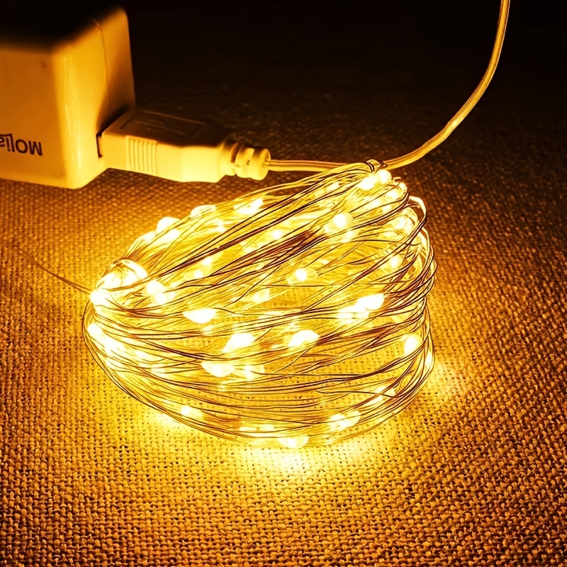 Led フェアリーライト銅線ストリング 1/2/5/10 メ - Outdoor Lighting Bollards のレビューと価格