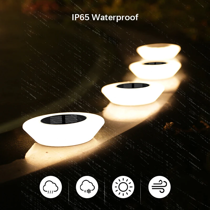 ソーラーガーデンライト 防水 新型 屋外 ヴィラ装飾 埋め込 - Ground Light Recessed のレビューと価格