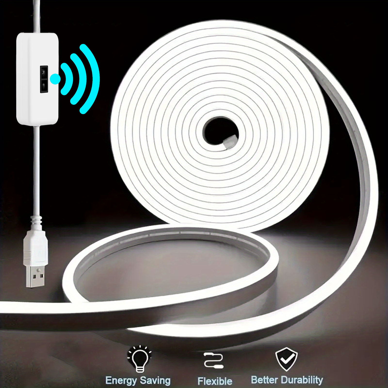 モーションセンサーネオン LED ライトストリップ USB  - Outdoor Lighting Led Strip のレビューと価格