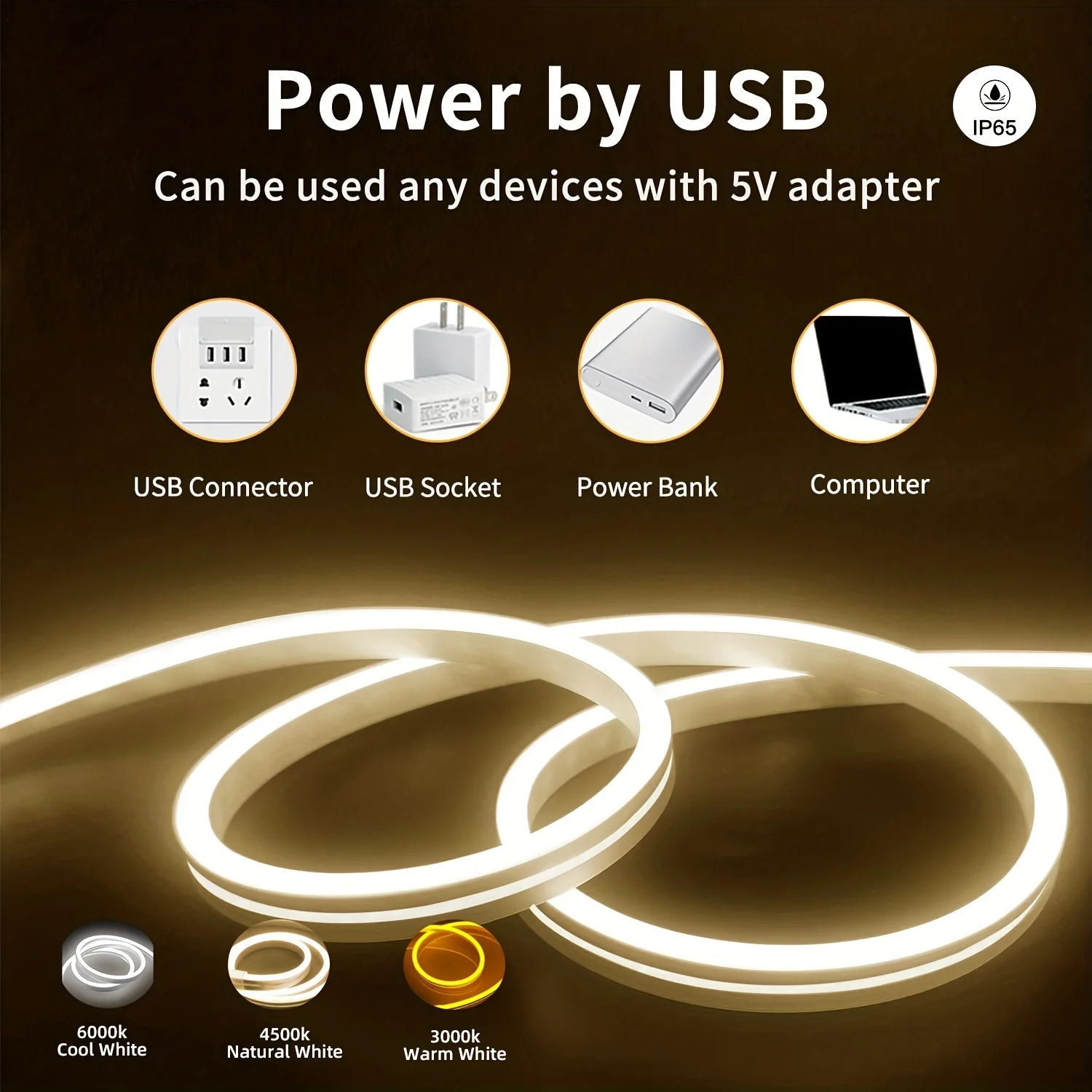 モーションセンサーネオン LED ライトストリップ USB  - Outdoor Lighting Led Strip のレビューと価格