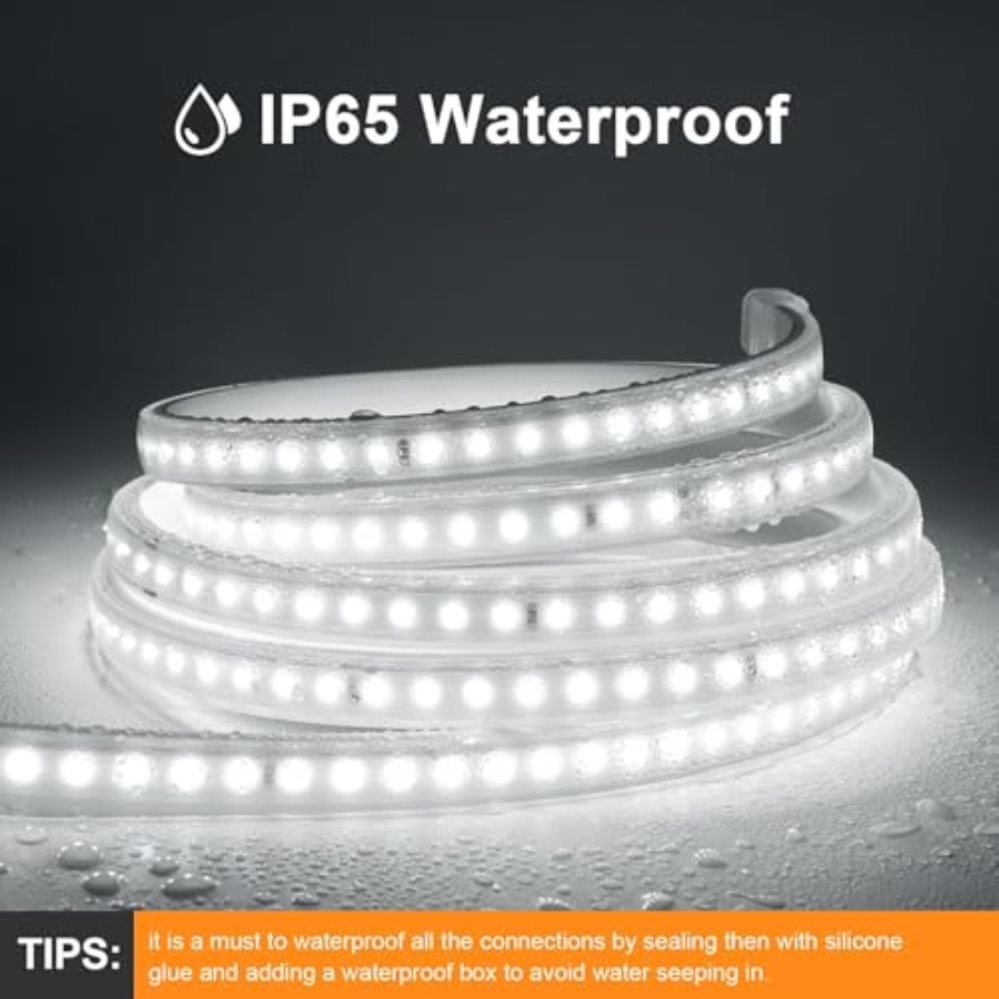 LEDストリップライト、240個のLED、6500Kクールホ - Outdoor Lighting Led Strip のレビューと価格