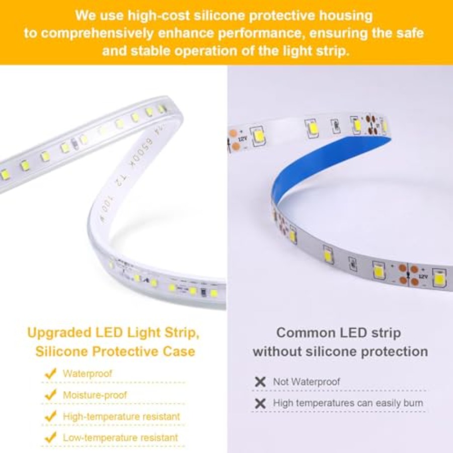LEDストリップライト、240個のLED、6500Kクールホ - Outdoor Lighting Led Strip のレビューと価格