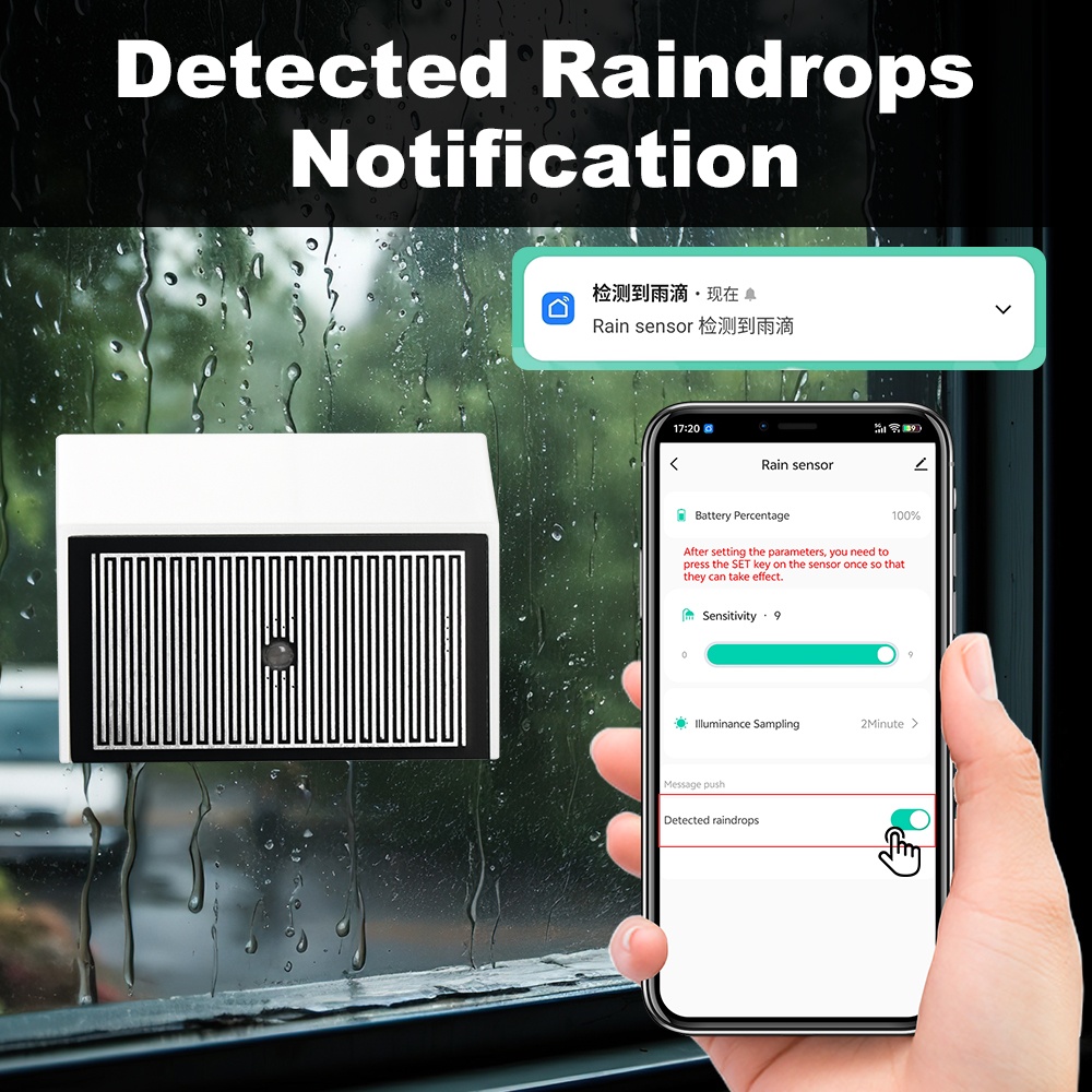 スマート Zigbee 2 in 1 雨センサー輝度光検出器 - Outdoor Lighting Zigbee のレビューと価格