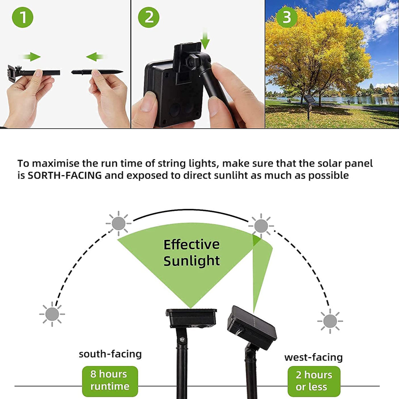 ソーラー LED ストリングライト屋外防水フェストゥーン庭の - Outdoor Lighting Bollards のレビューと価格