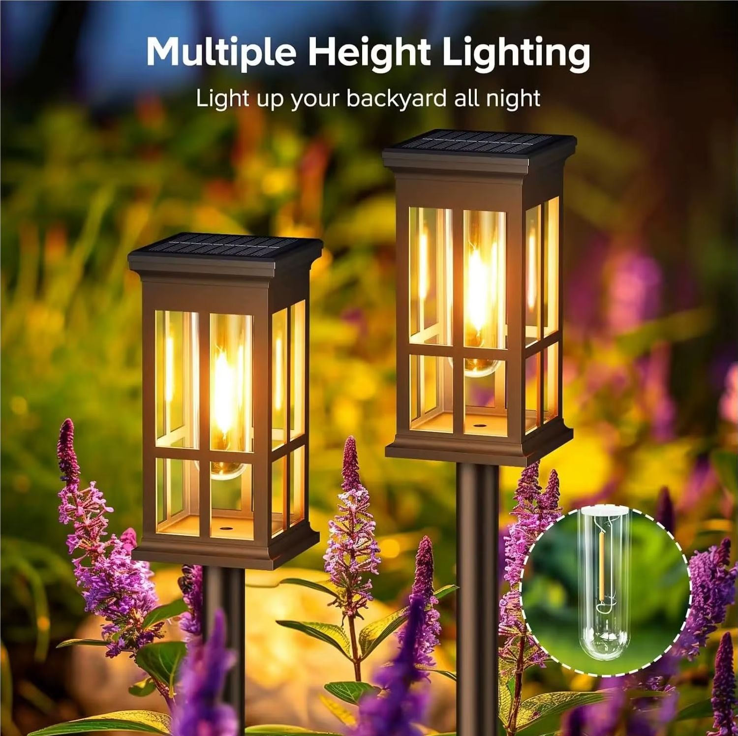 ソーラーパスウェイライト屋外ソーラーランプ防水景観照明庭庭パ - Solar Path Light のレビューと価格