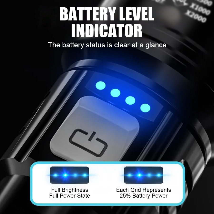 ハイパワー P50 LED 懐中電灯 USB 充電式ズームハ - Outdoor Lighting Bollards のレビューと価格
