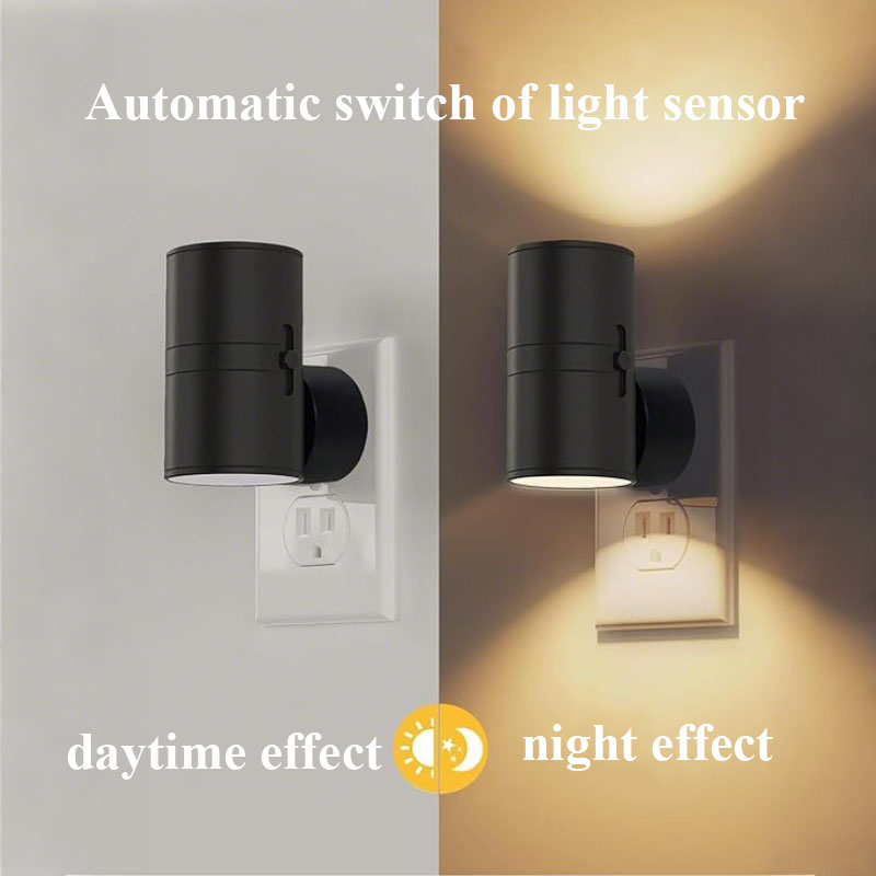 調光可能なLEDナイトライト、壁に差し込み式、光センサー付き - Dusk To Dawn Bulb のレビューと価格