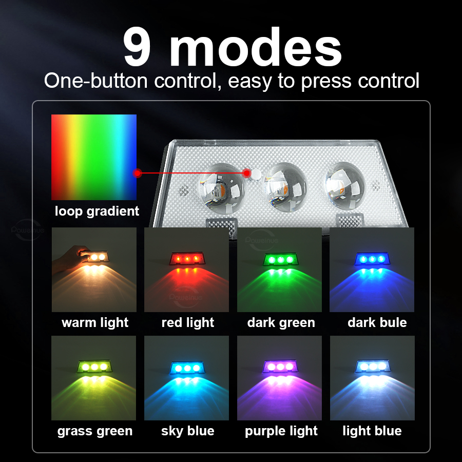 超高輝度ソーラーライト RGBと温白色ソーラーLEDステップ - Outdoor Lighting Lux のレビューと価格