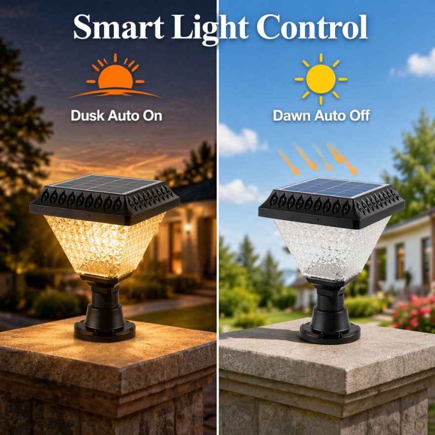 屋外ソーラーポストライトLEDウォールランプIP65防水RG - Dusk To Dawn Bulb のレビューと価格