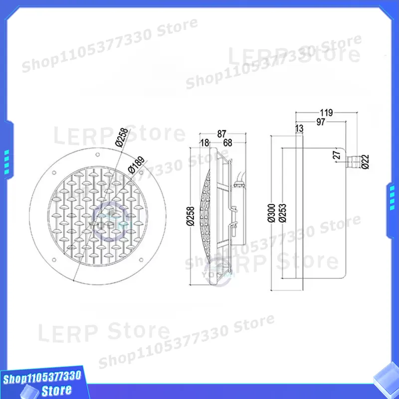 RGB LED水中プールライト、埋め込み式ステンレス製スイミ - Ground Light Recessed のレビューと価格