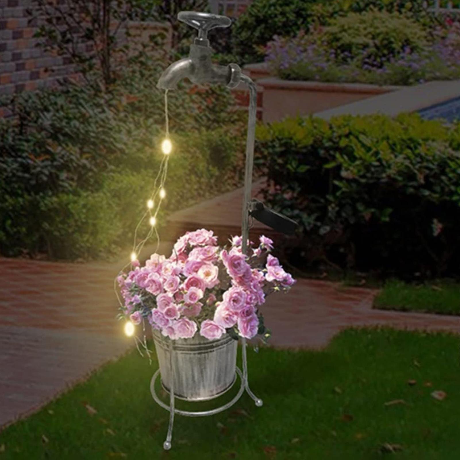 ソーラー散水缶防水フレキシブルレトロLED景観ライトガーデン - Solar Path Light のレビューと価格