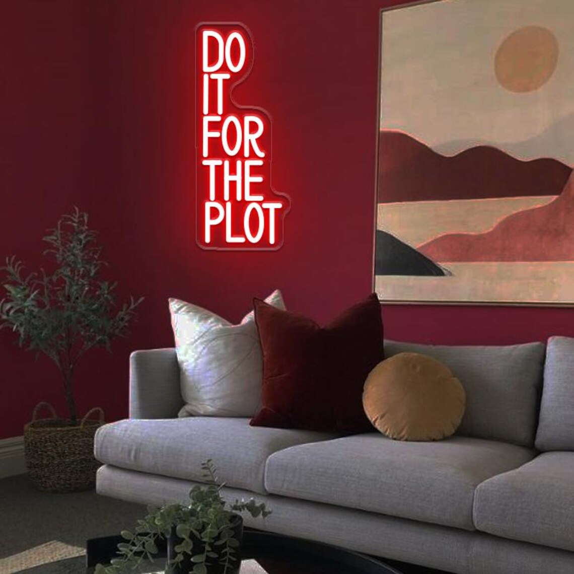 Do It For The Plot ネオンサイン、モチベー - Outdoor Lighting Quotes のレビューと価格