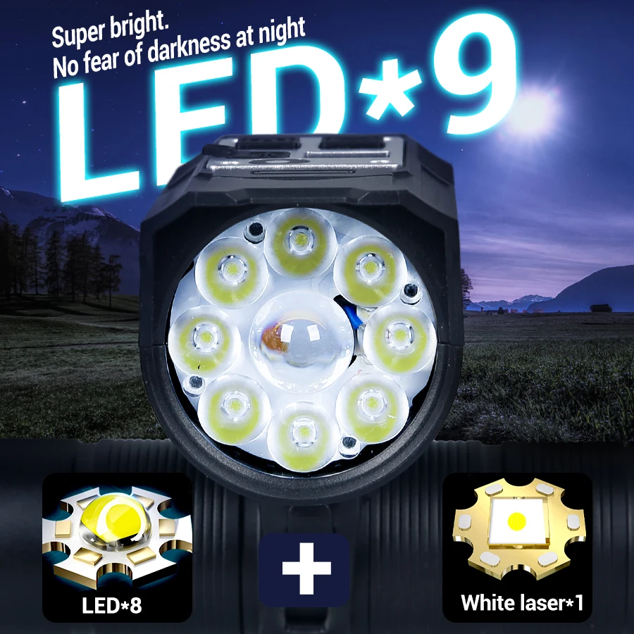 9 LED 自転車ヘッドライト USB 充電式自転車ランプ超 - Outdoor Lighting Bollards のレビューと価格
