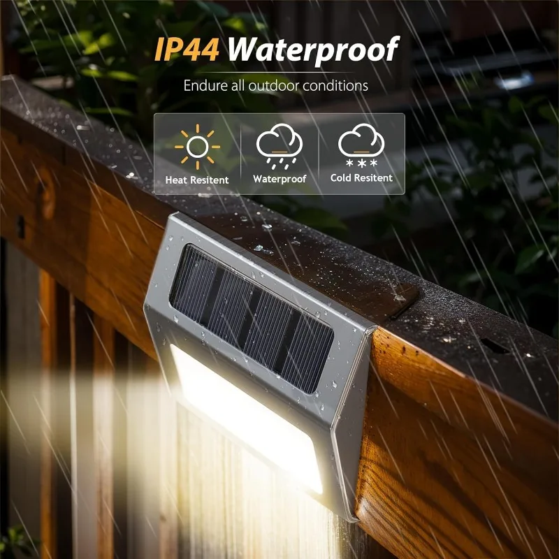 1-10 パックソーラーデッキライト屋外手すり用ソーラーウォ - Outdoor Lighting Zigbee のレビューと価格
