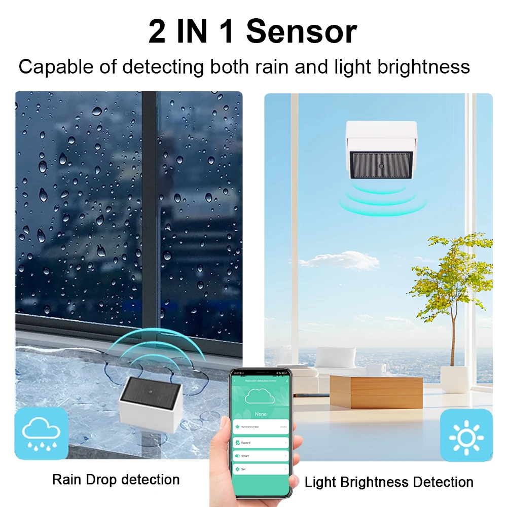Tuya Zigbee 雨滴検出センサー 光検出器付き IP - Outdoor Lighting Zigbee のレビューと価格