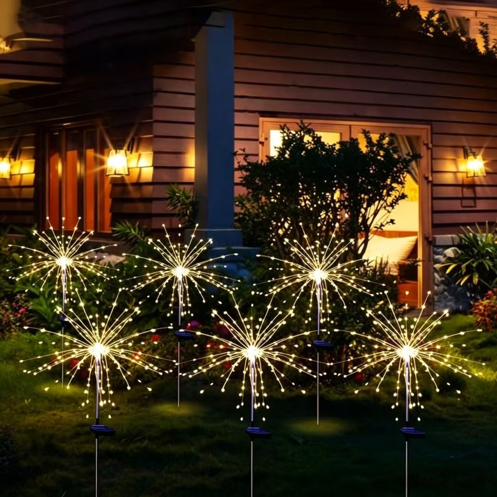 150LED ソーラーランプ花火パスライト屋外防水庭の装飾ラ - Solar Path Light のレビューと価格
