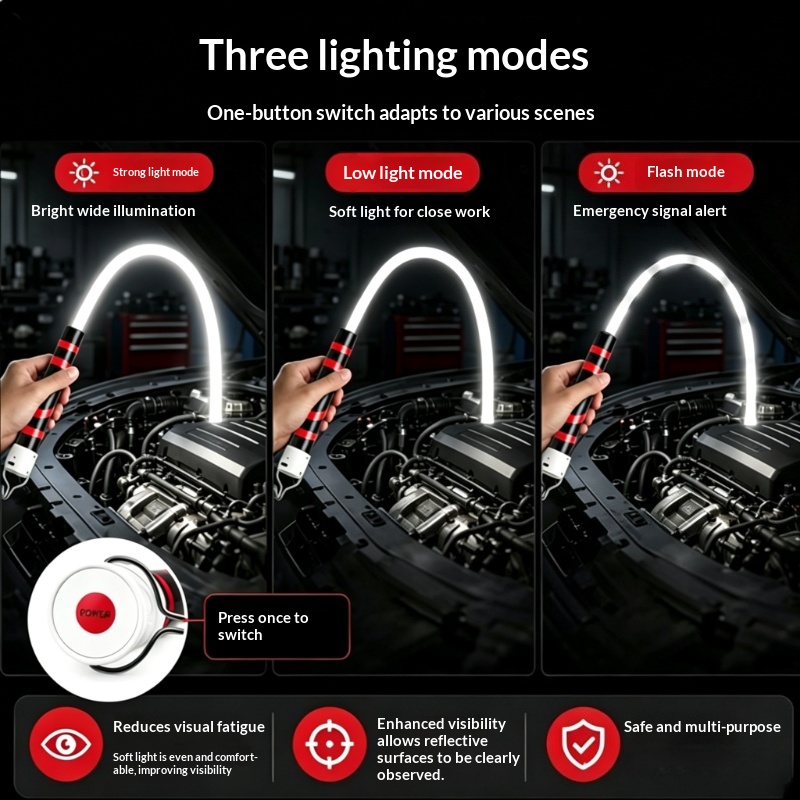 1Pc 柔軟で曲げ可能な多機能 LED ライトストリップハン - Outdoor Lighting Led Strip のレビューと価格
