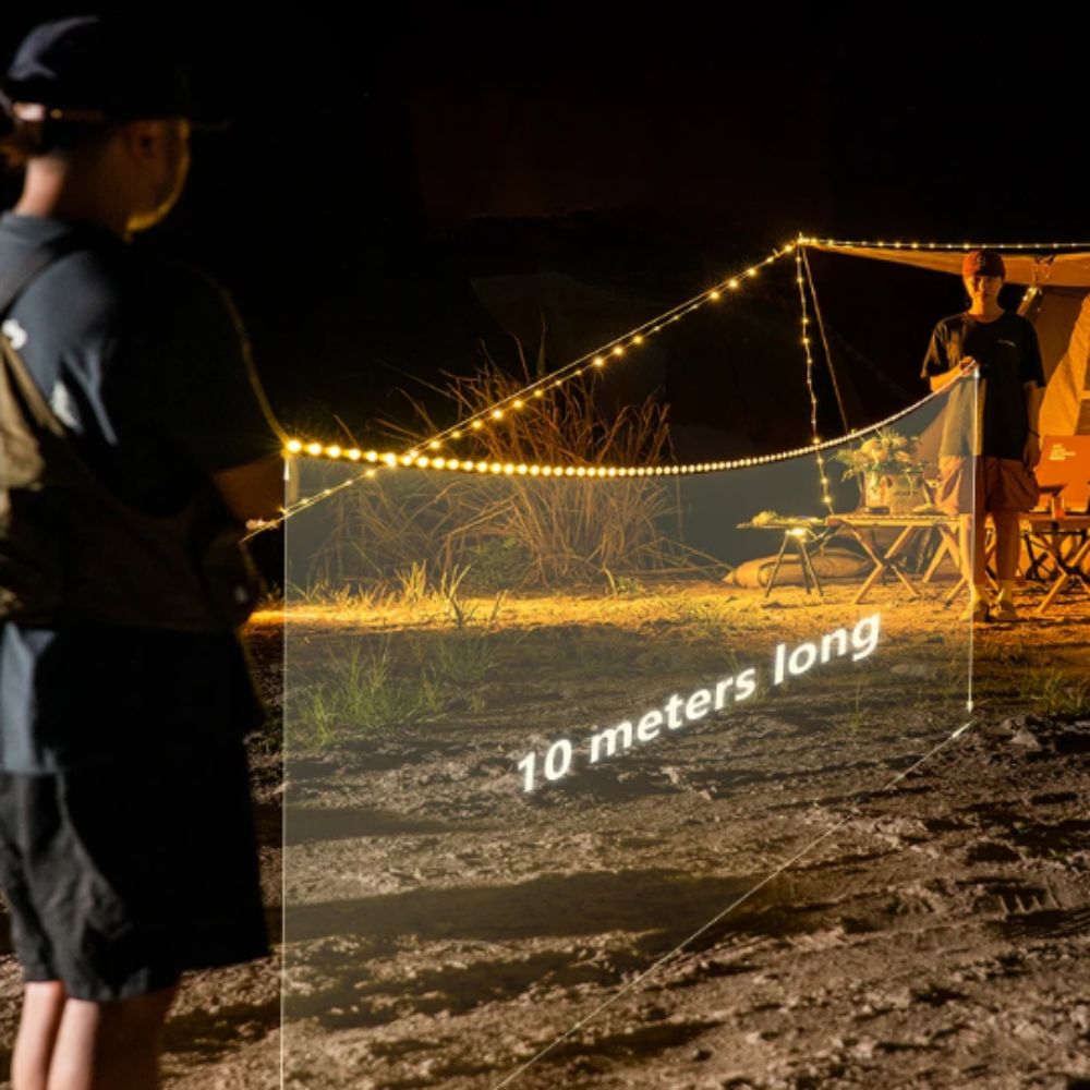 LEDライトテントライトライトストリング手回し式電源LED屋 - Outdoor Lighting Led Strip のレビューと価格